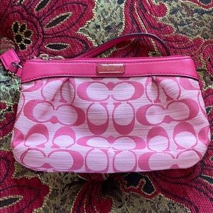 Coach Pink Wristlet